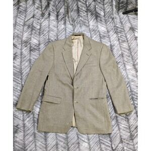 Hart Schaffner Marx Wool Hopsack Blazer Sport Jacket Coat Men 40 R USA Union